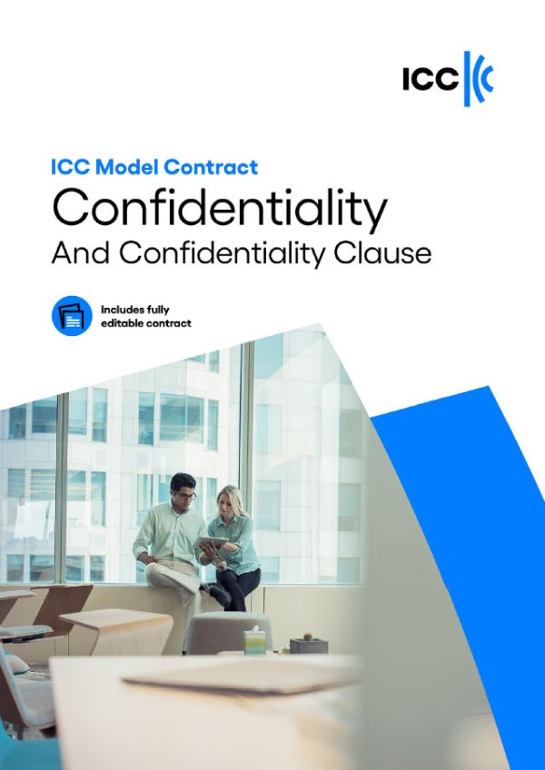 ICC Model Contract Confidentiality and Confidentiality Clause