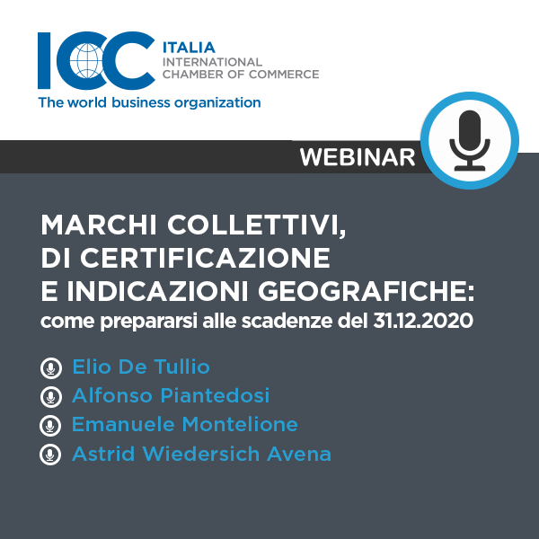 Webinar – “Brexit Marchi Collettivi, Di Certificazione E Indicazioni Geografiche: Come Prepararsi Alle Scadenze Del 31.12.2020”.