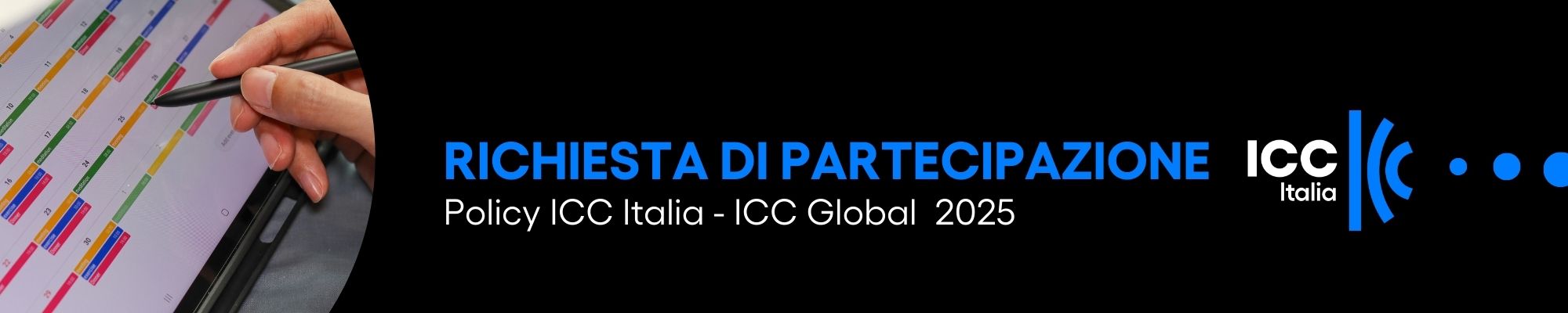 Richiesta di partecipazione | Policy ICC Italia e ICC Global