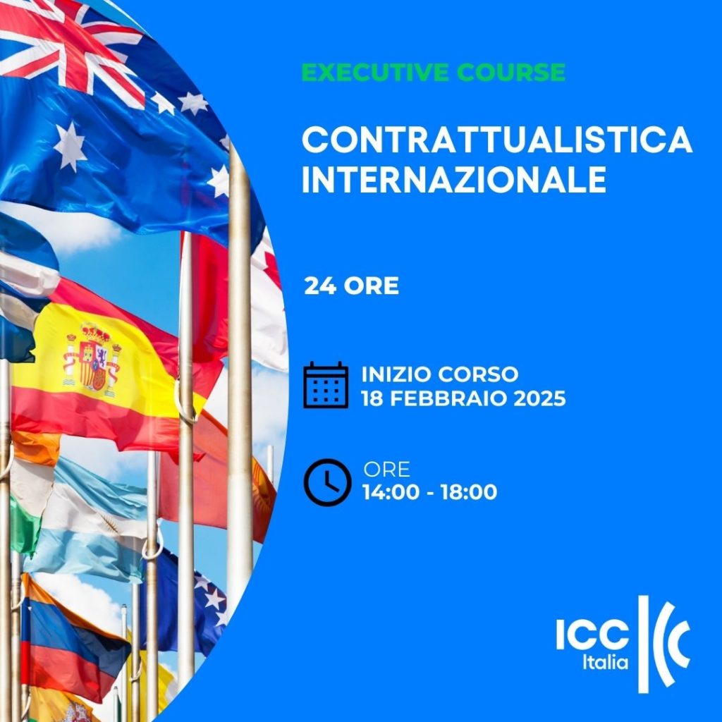 Corso Executive ICC Italia Contrattualistica internazionale 2025