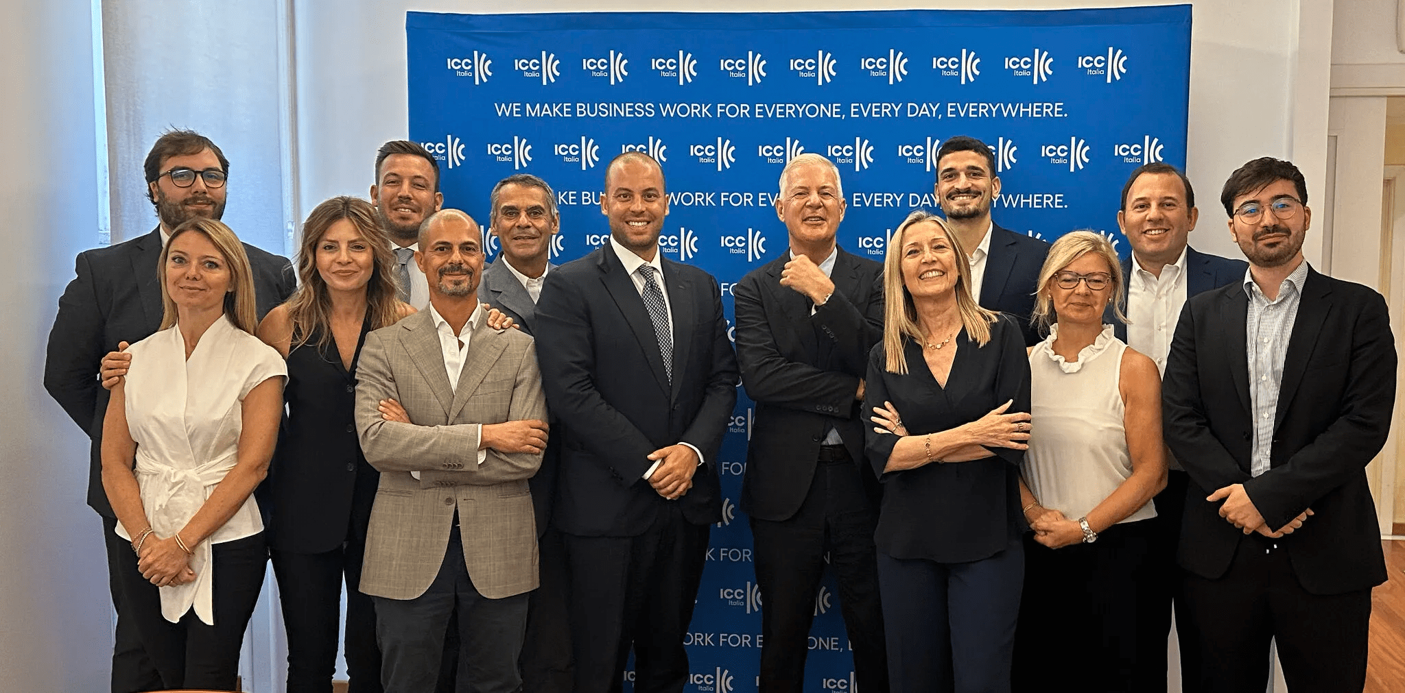 Il Segretario Generale di ICC Global John Denton incontra il team di ICC Italia