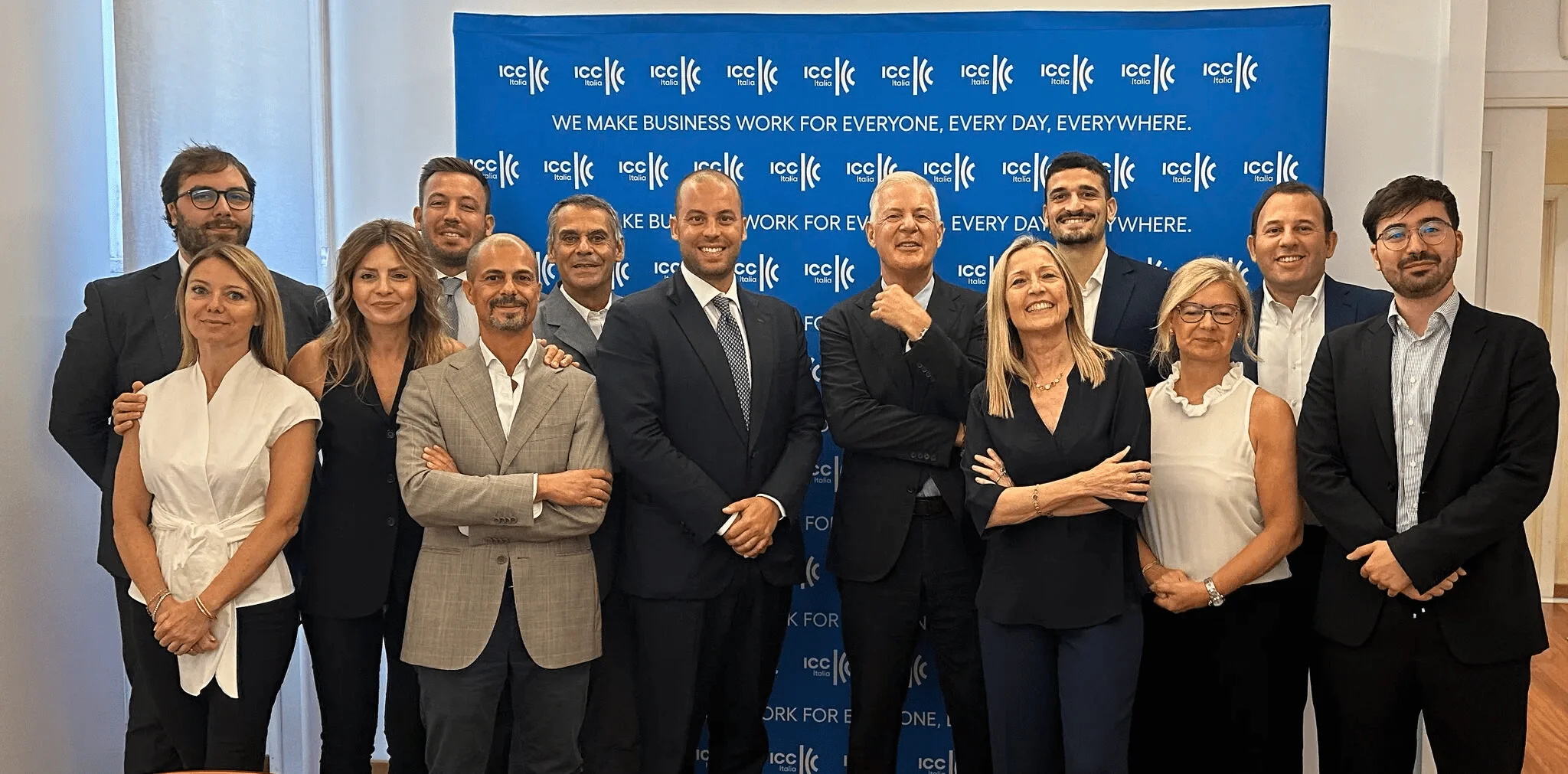 Il Segretario Generale di ICC Global John Denton incontra il team di ICC Italia