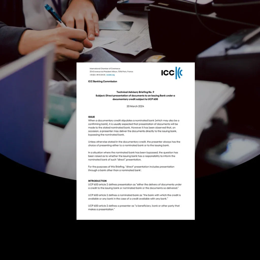 ICC Banking Commission Technical Advisory Briefing No. 9