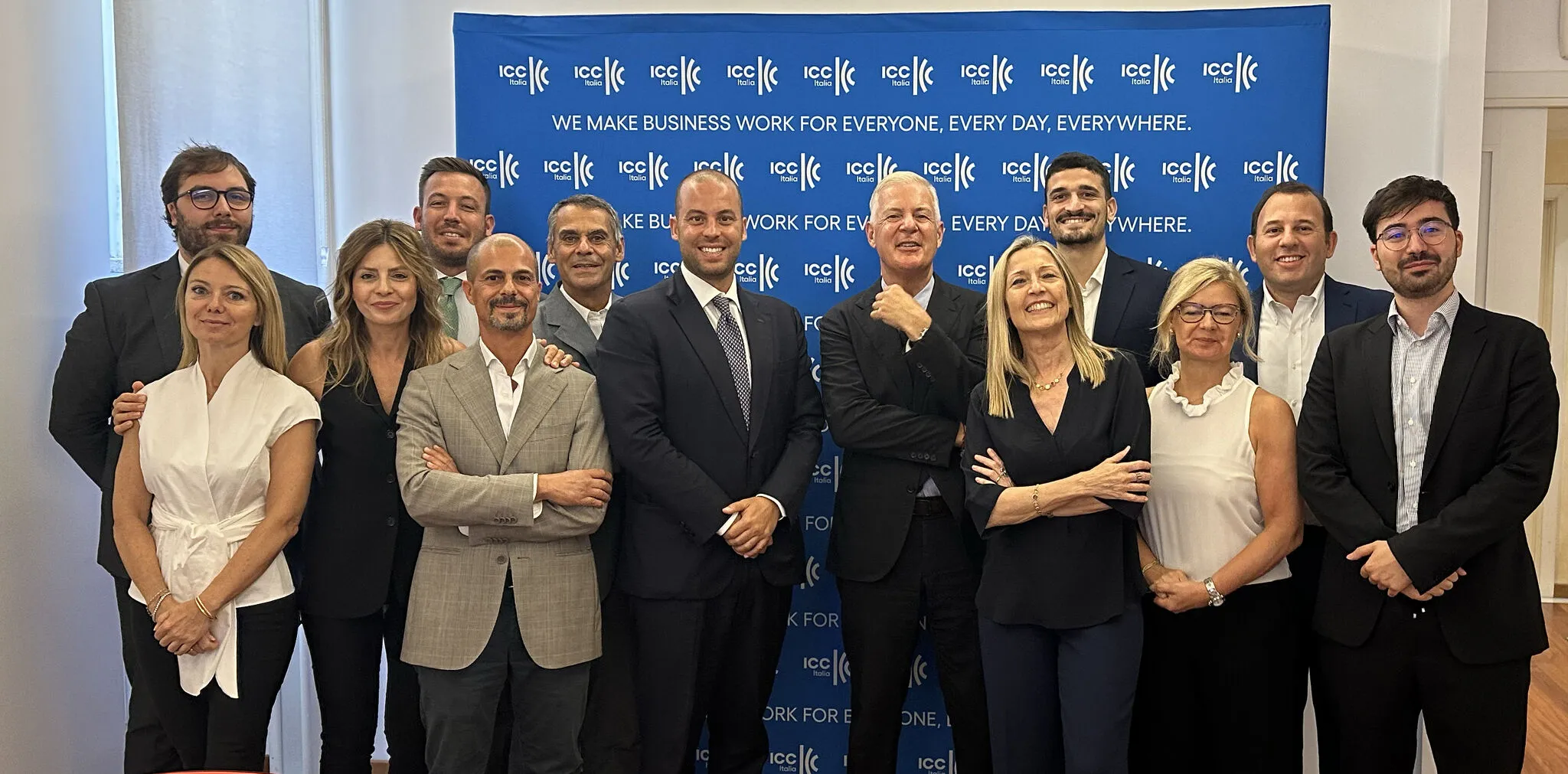 Il Segretario Generale di ICC Global, John Denton incontra il team di ICC Italia