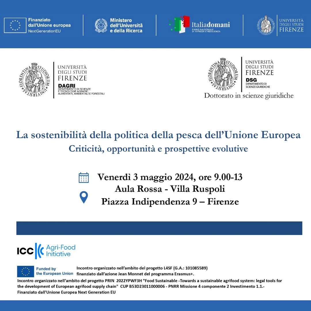 La sostenibilità della politica della pesca dell’Unione Europea Criticità, opportunità e prospettive evolutive