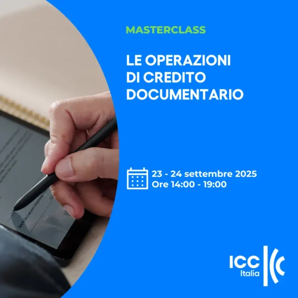 Cover Le operazioni di credito documentario Masterclass ICC Italia