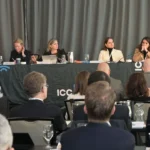 Immagine che mostra il tavolo degli speaker alla Riunione Commission Arbitration and ADR ICC Global Toronto 2025