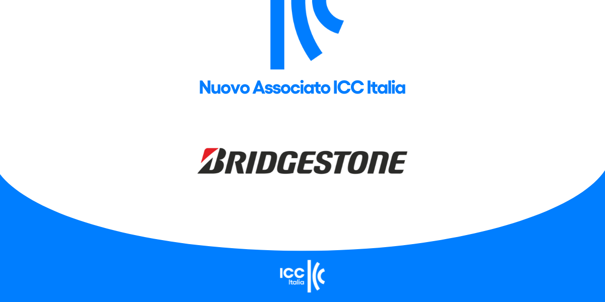 Grafica che mostra il logo Bridgestone nuovo associato ICC Italia