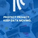 Nell'immagine sono raffigurate Persone che collaborano utilizzando dispositivi digitali, simbolo di protezione dei dati e libera circolazione delle informazioni.