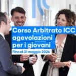 Giovani professionisti durante networking evento formazione ICC