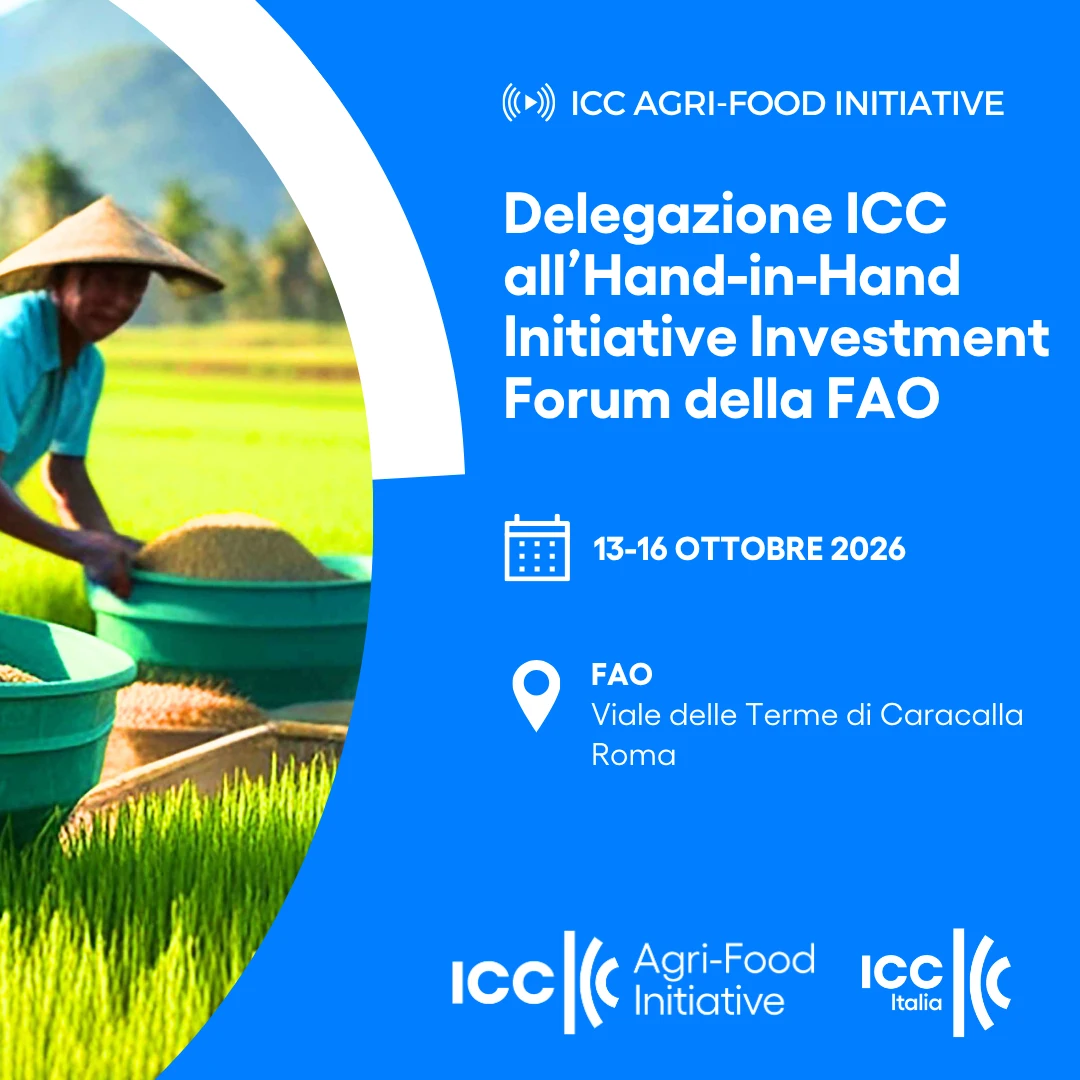 Delegazione ICC all’Hand-in-Hand Initiative Investment Forum della FAO 2026