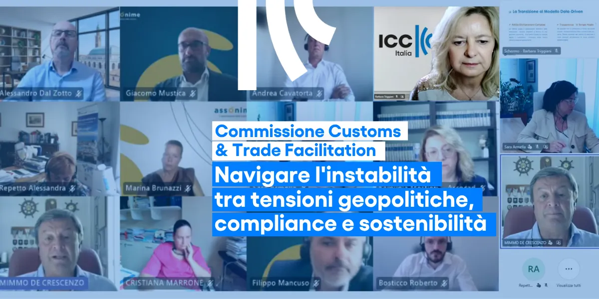Commissione Customs & Trade Facilitaton ICC Italia riunione del 8 luglio 2026