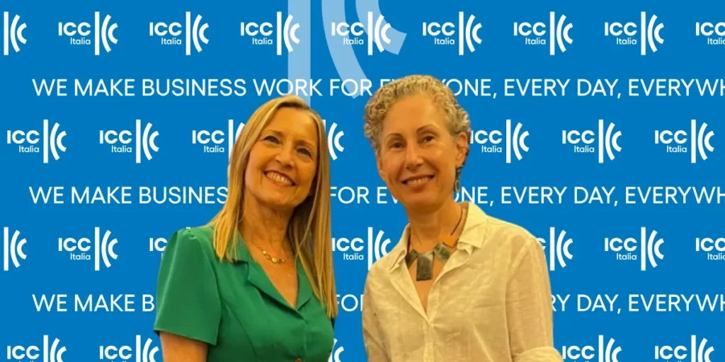 Nella fotografia da sinistra: Barbara De Donno, Segretario Generale ICC Italia, ed Elena Bourganskaia, Vice President for Strategy and Operations dell’International Finance Corporation (IFC – World Bank Group).