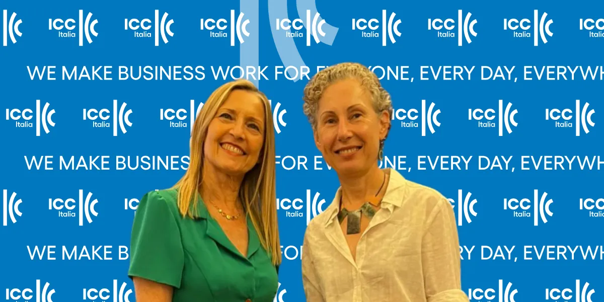 Nella fotografia da sinistra: Barbara De Donno, Segretario Generale ICC Italia, ed Elena Bourganskaia, Vice President for Strategy and Operations dell’International Finance Corporation (IFC – World Bank Group).