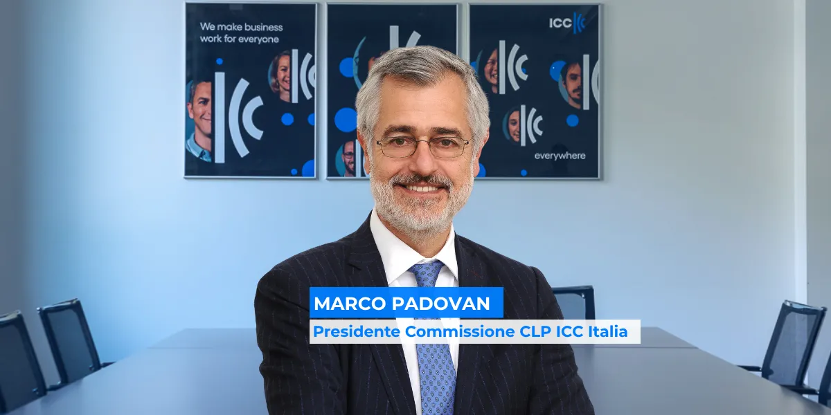 Marco Padovan Presidente Commissione CLP ICC Italia convoca la prima riunione sotto la sua presidenza