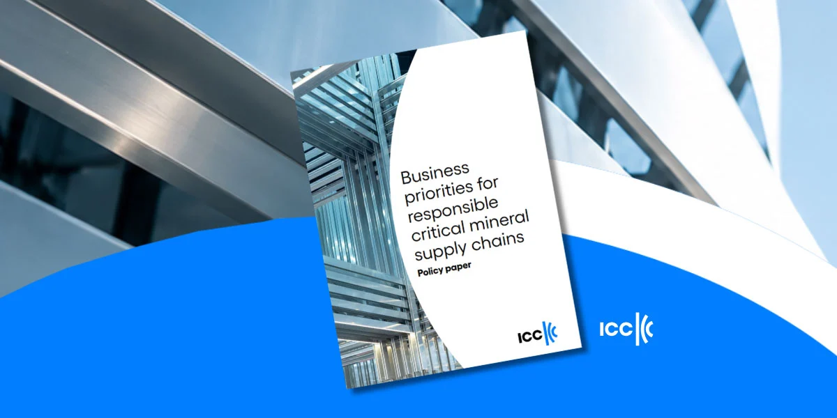 ICC policy paper critical minerals supply chain sostenibilità transizione energetica